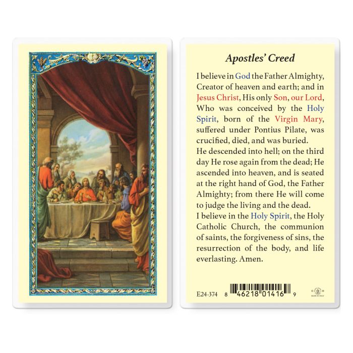 Holy Card - Laminated - Apostles Creed