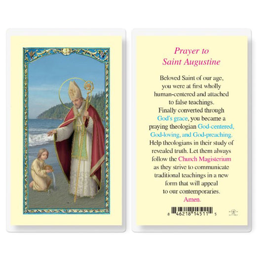 Holy Card - Laminated - Augustine