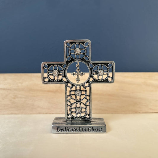 Antique Finish Standing Mini Cross