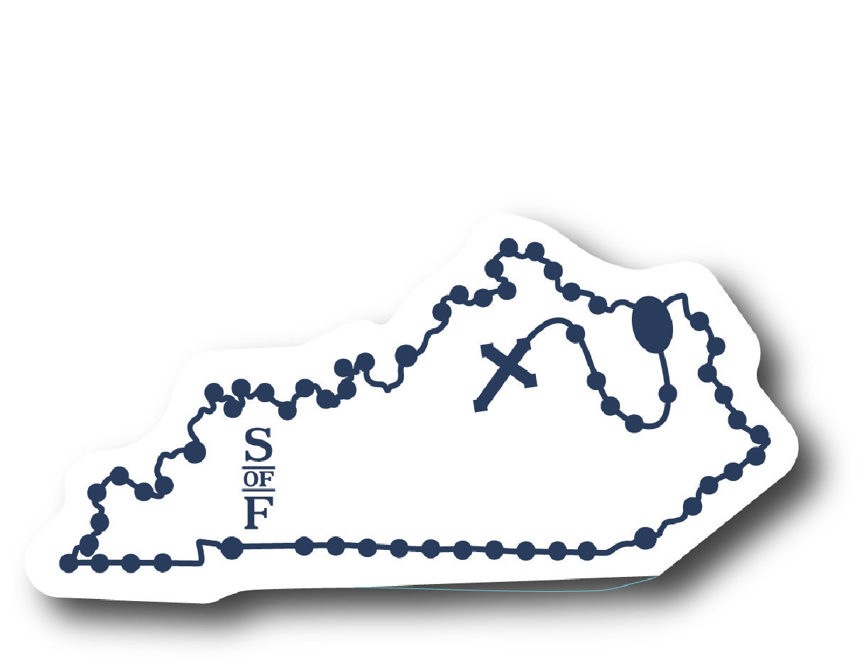 Kentucky Catholic Rosary Sticker