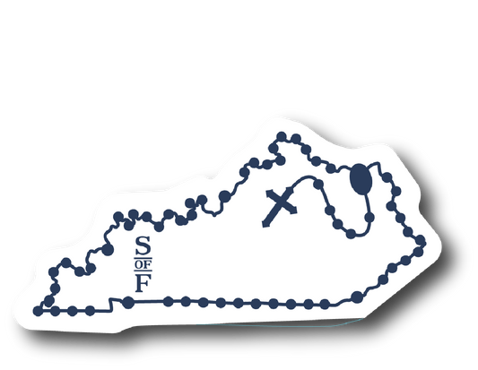 Kentucky Catholic Rosary Sticker