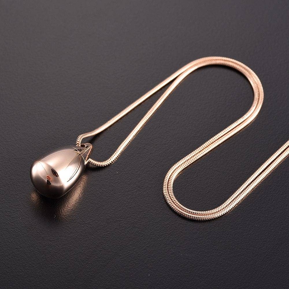Teardrop Cremation Urn Necklace