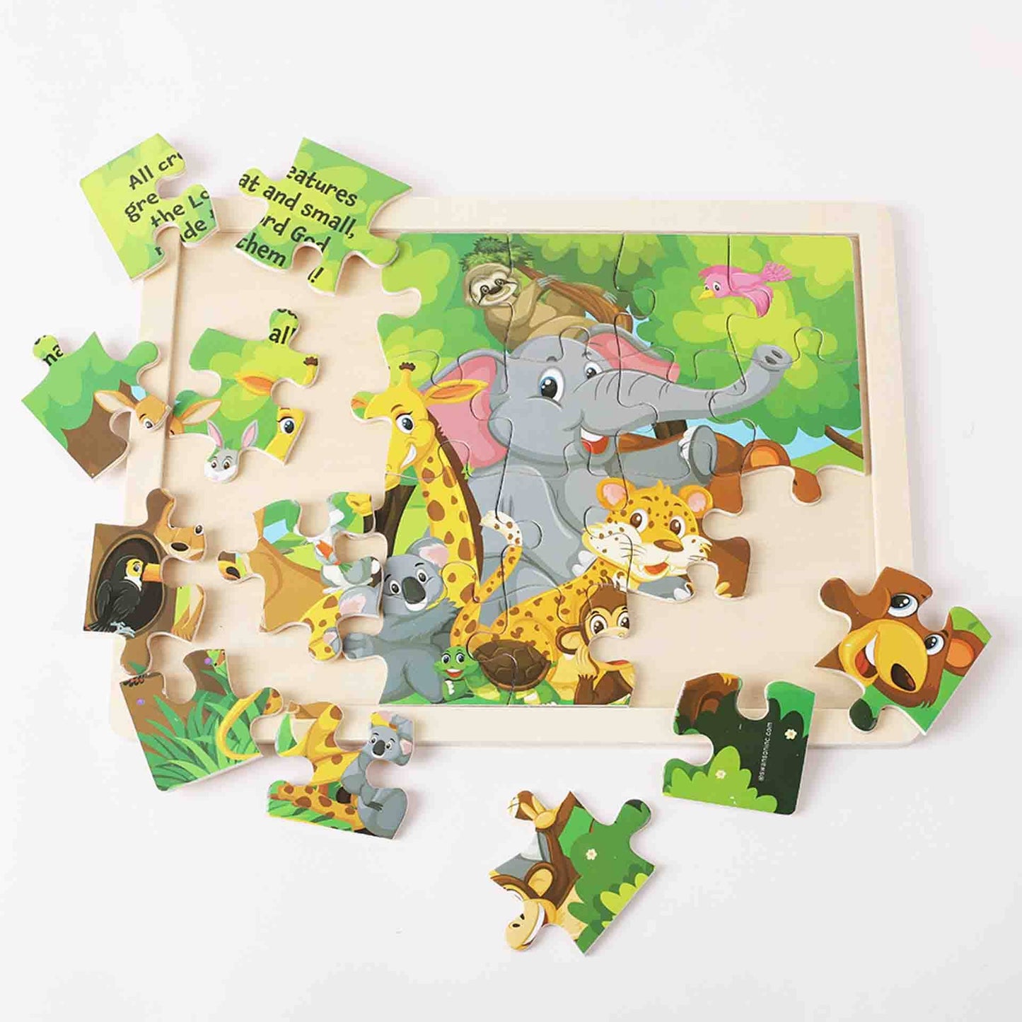 Puzzle Wood Jigsaw Jungle