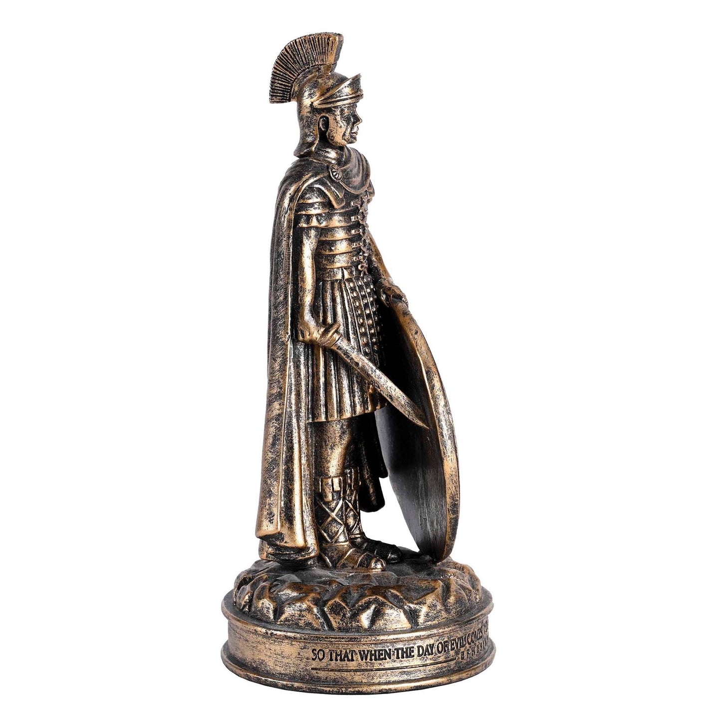 Figurine Full Armor Of God Bronze-Finish 8.75H