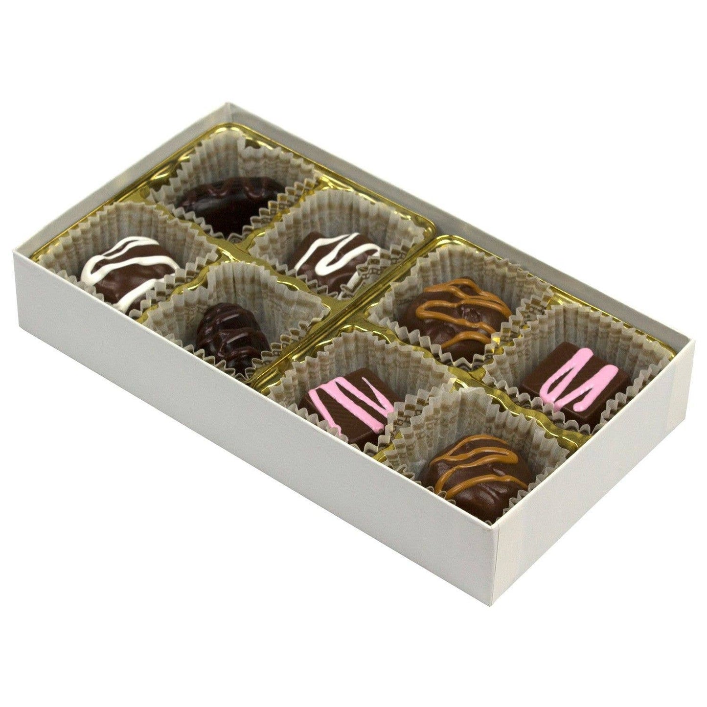 White Gloss - Clear Lid Rigid Candy Boxes