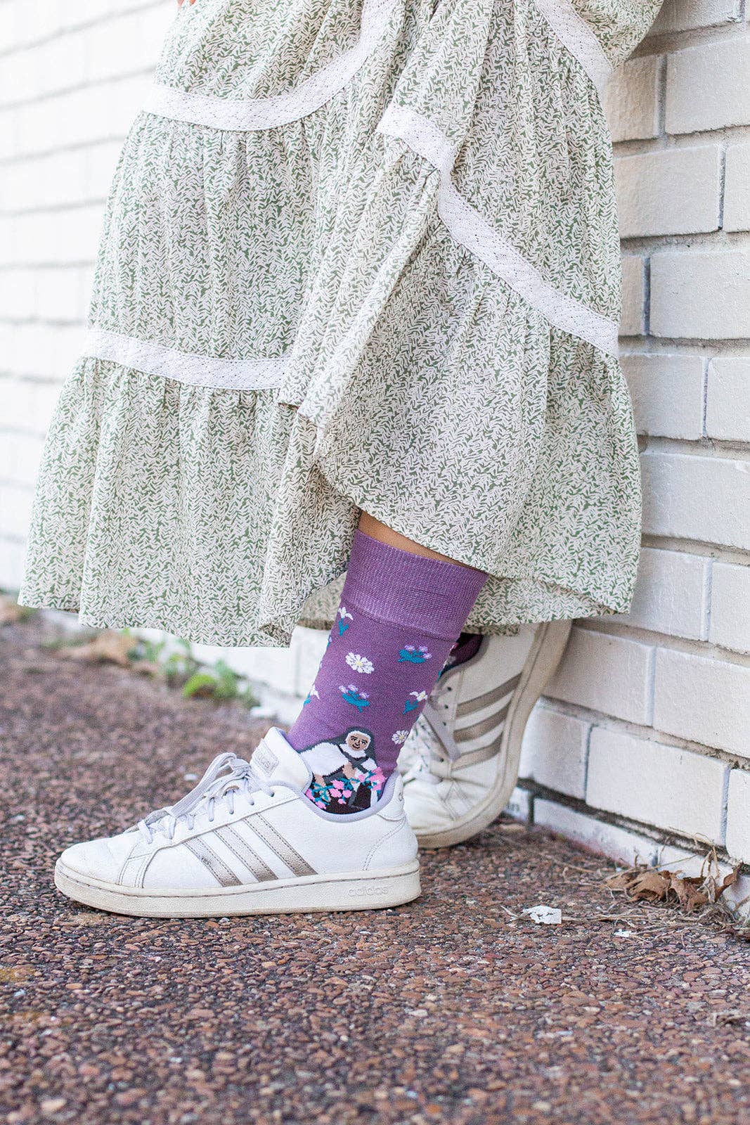 St. Therese Wildflowers Adult Socks