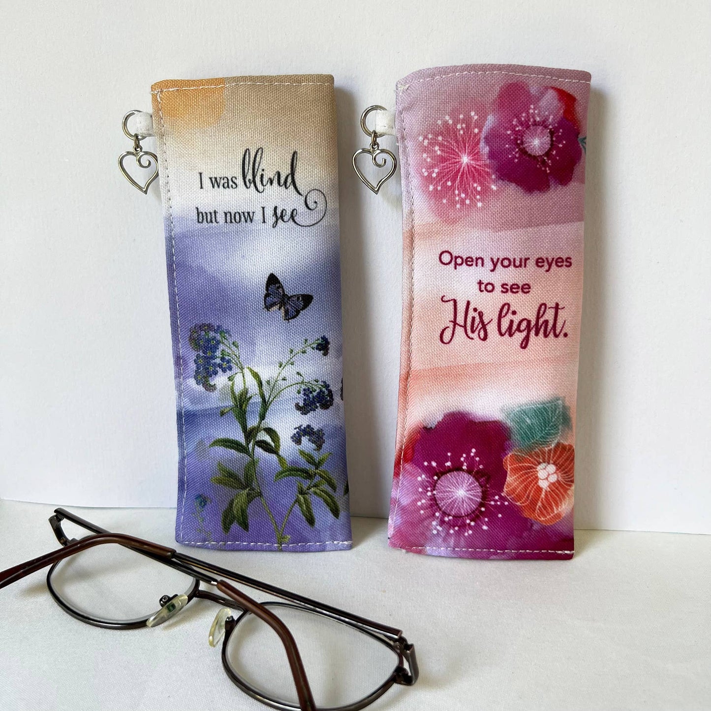 Faithful Florals Fabric Eyeglass Cases