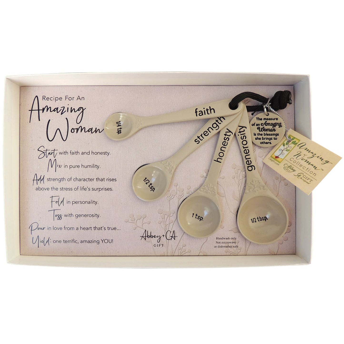 Recipe for an Amazing Woman Measuring Spoons