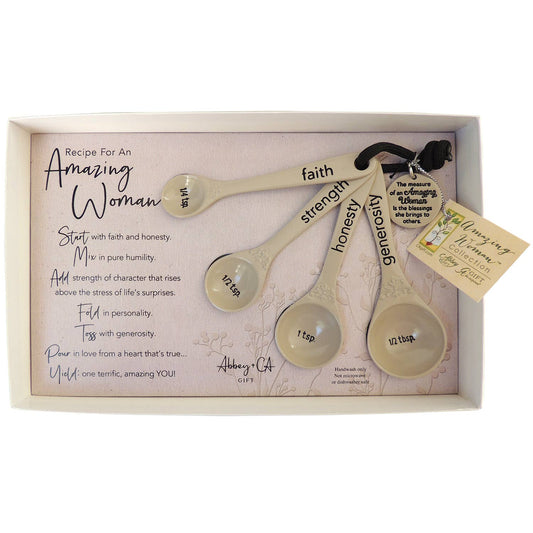 Recipe for an Amazing Woman Measuring Spoons