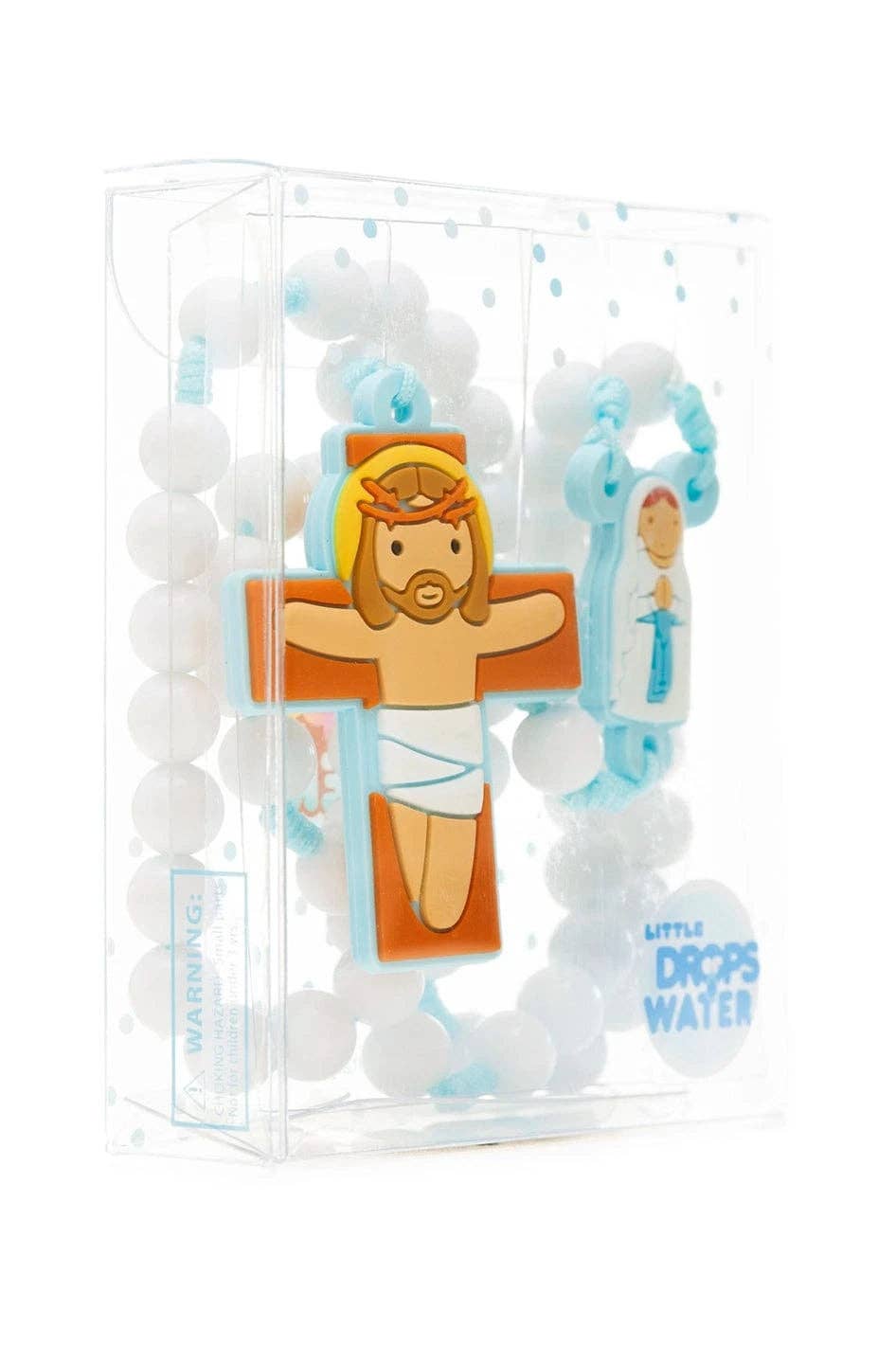 Our Lady Lourdes Catholic Rosary Boys | Blue Prayer Beads