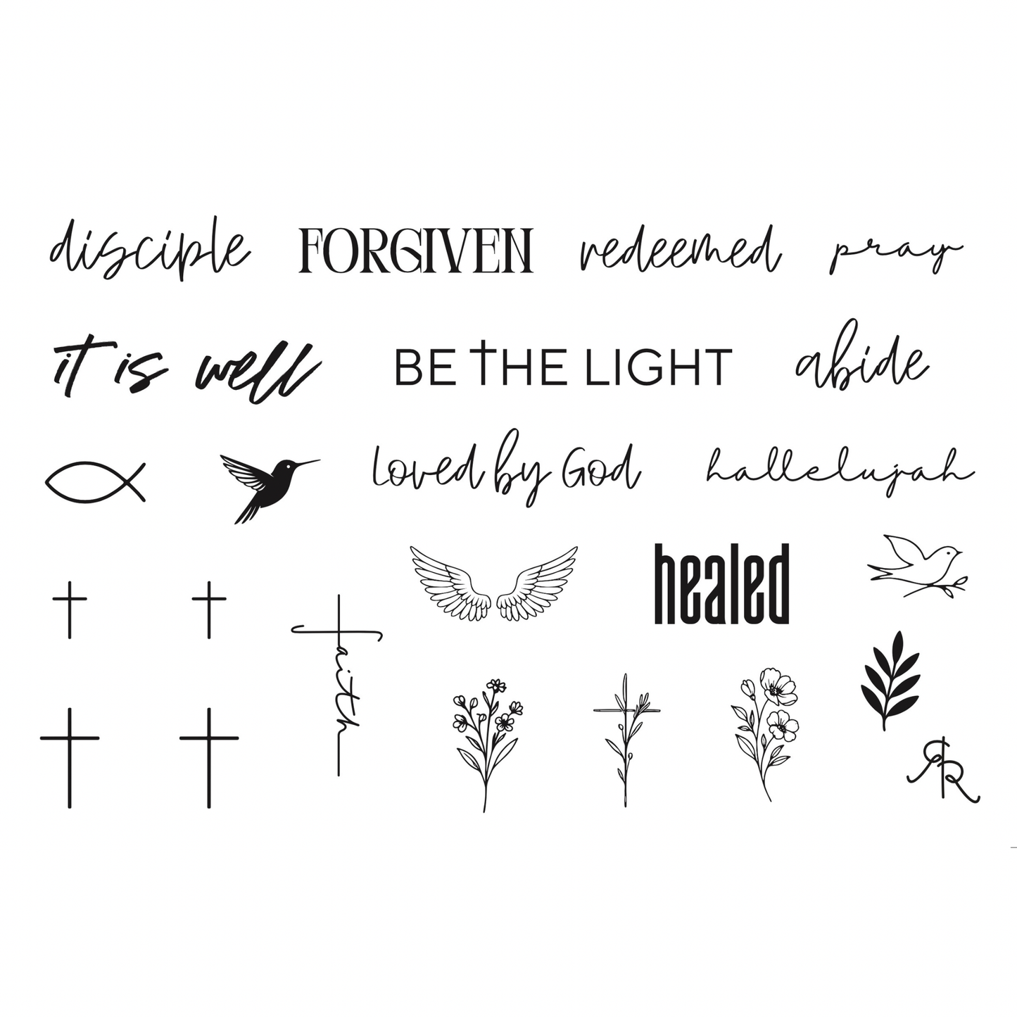 Jesus Temporary Tattoos