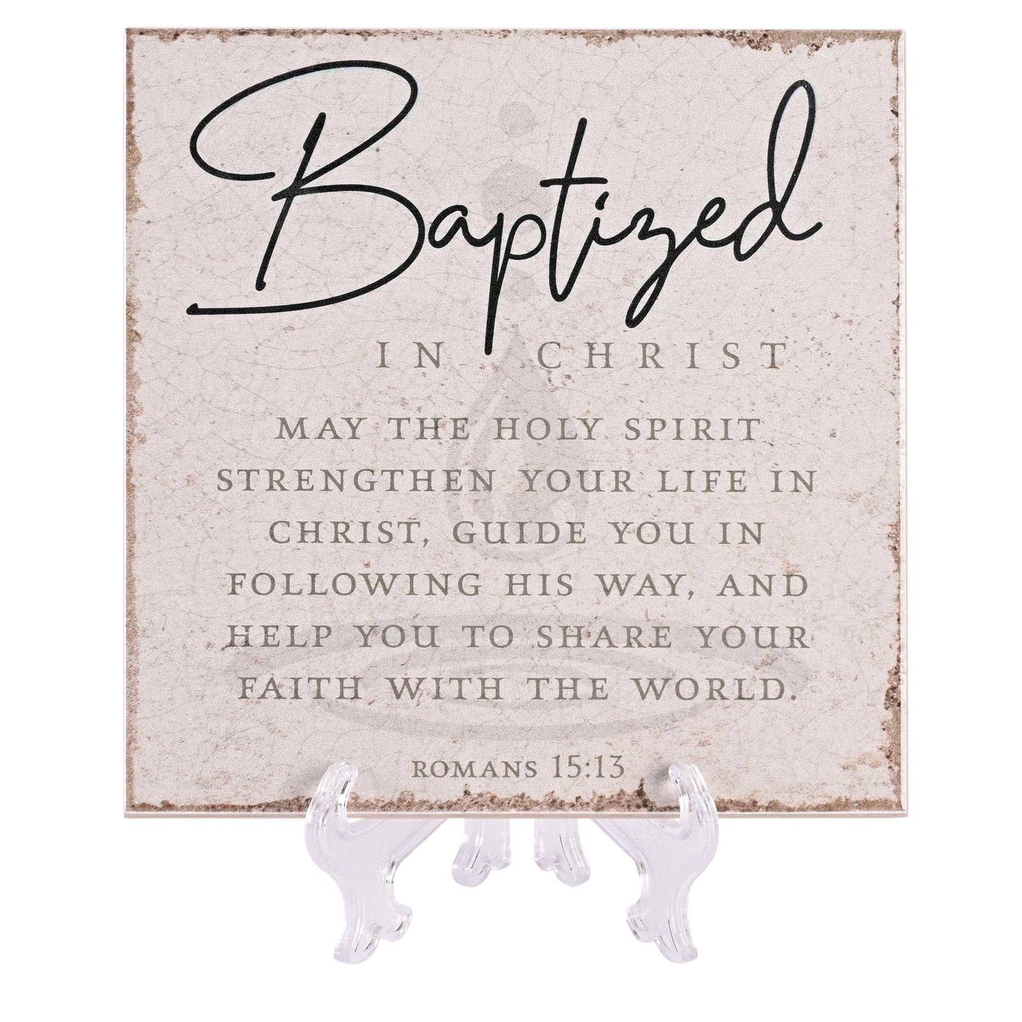 Tabletop Tile Baptized In Christ 6x6