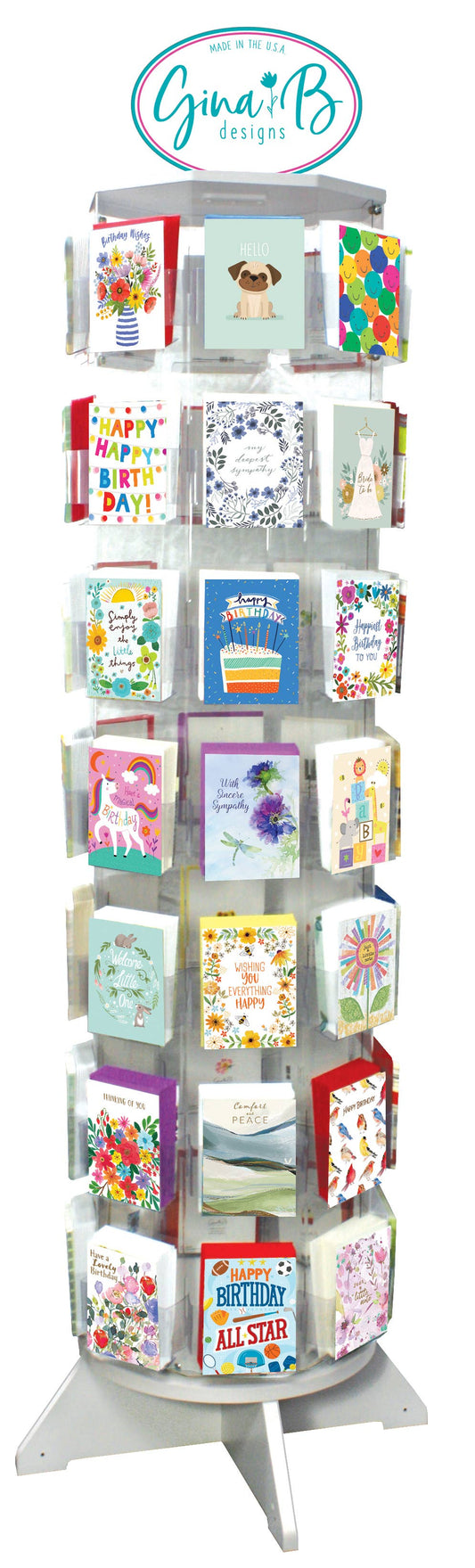 72 Pkt Greeting Card Display-*Free w 72 card purchase only