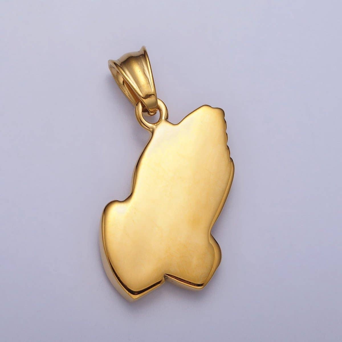 Stainless Steel Religious Prayer Hands Pendant