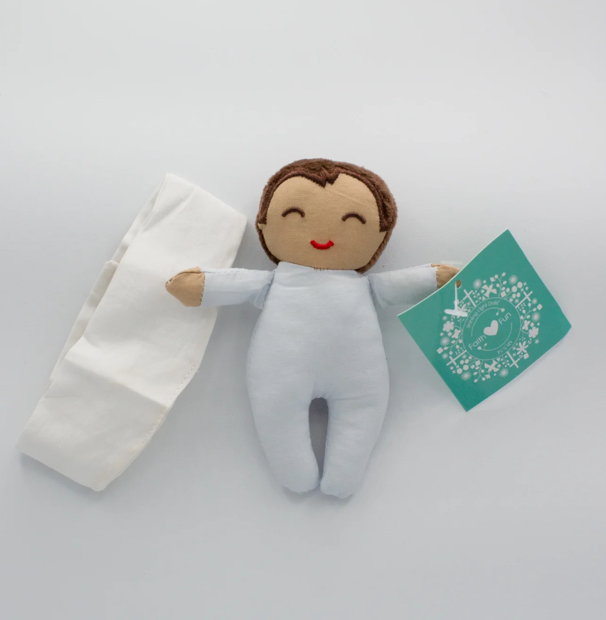 Rag Doll: Baby Jesus & Wrap Carrier Set