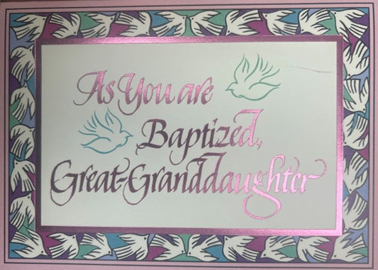 GC-Baptism Great Granddaughter