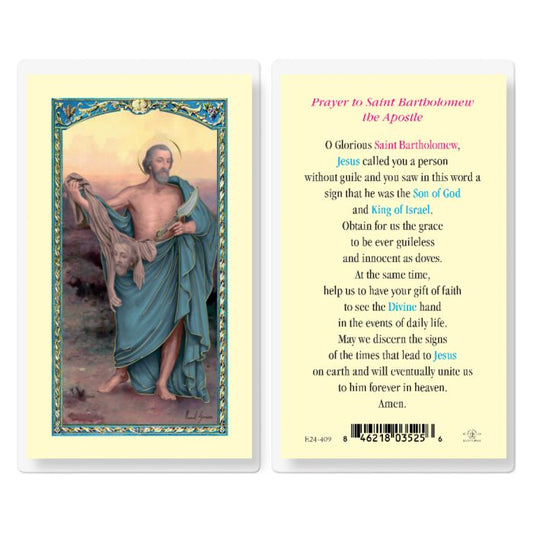 Holy Card - Laminated - Bartholomew
