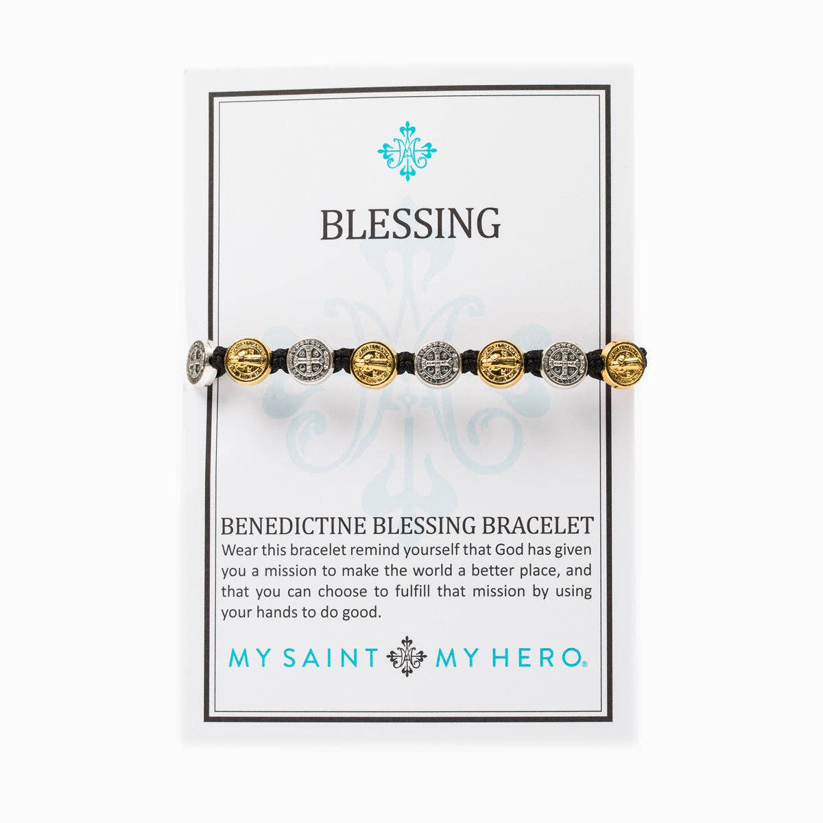Benedictine Blessing Bracelet - Mixed Metals