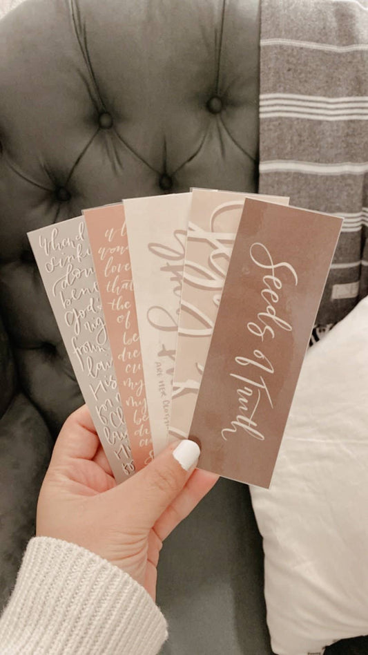 Biblical Bookmarkers, Calligraphy Bookmarkers