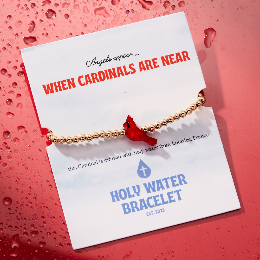 HOLY WATER RED CARDINAL BRACELET