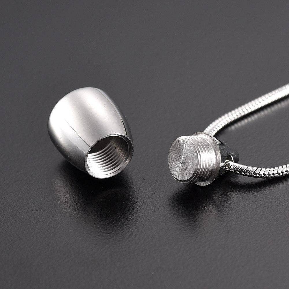 Teardrop Cremation Urn Necklace