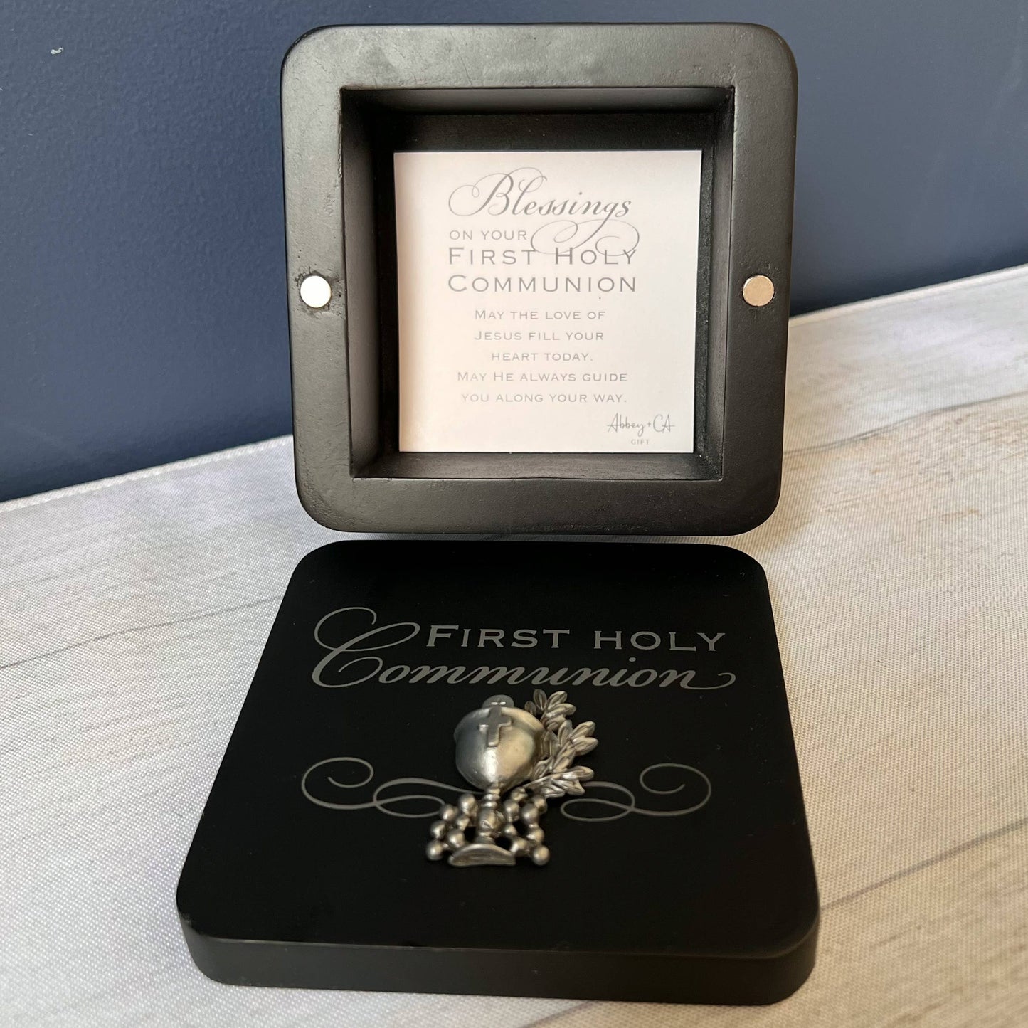 Communion Black Keepsake Box
