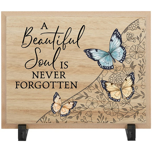 Table Decor Plaque-Beautiful Soul w/Display