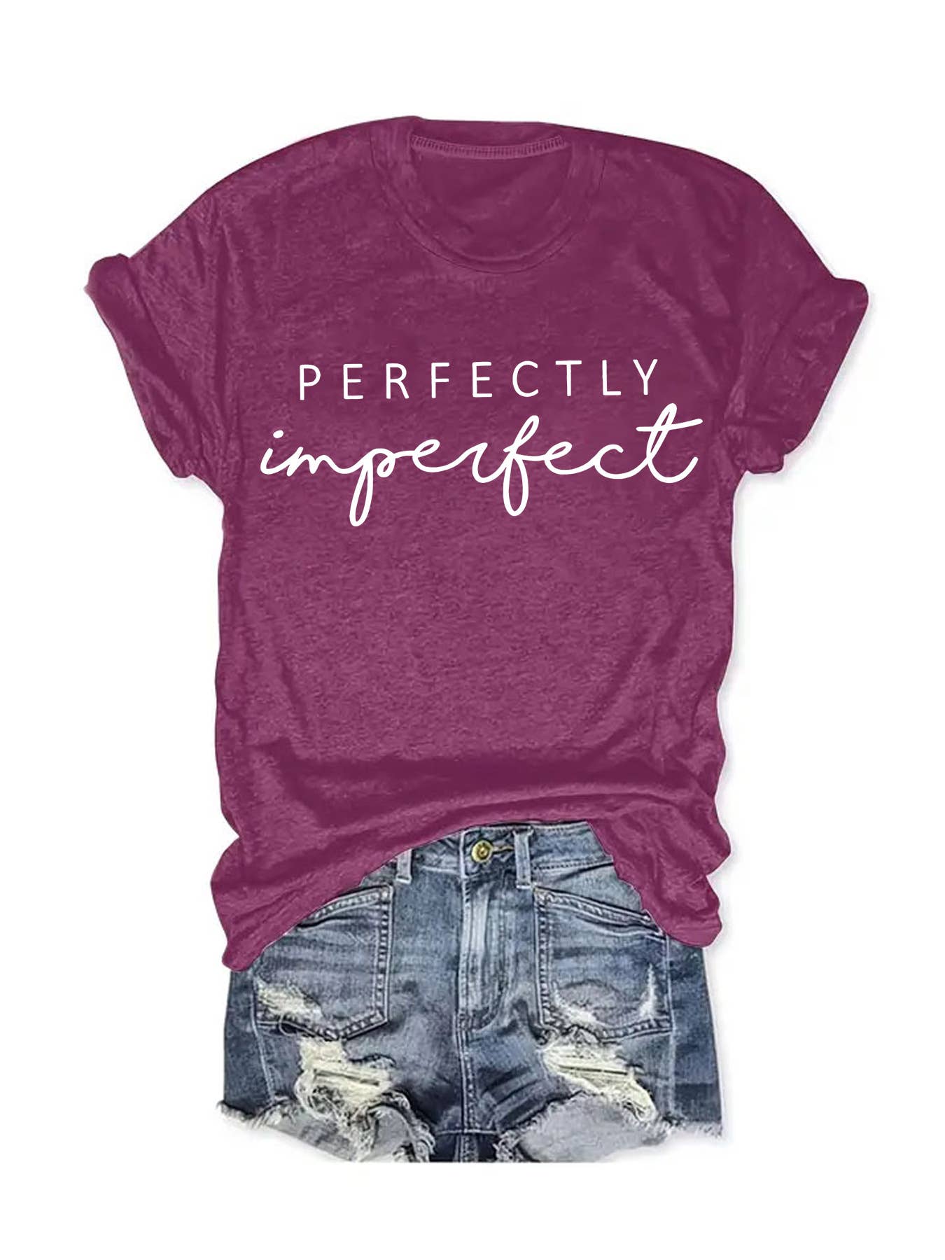 Perfectly Imperfect Letter printed tee