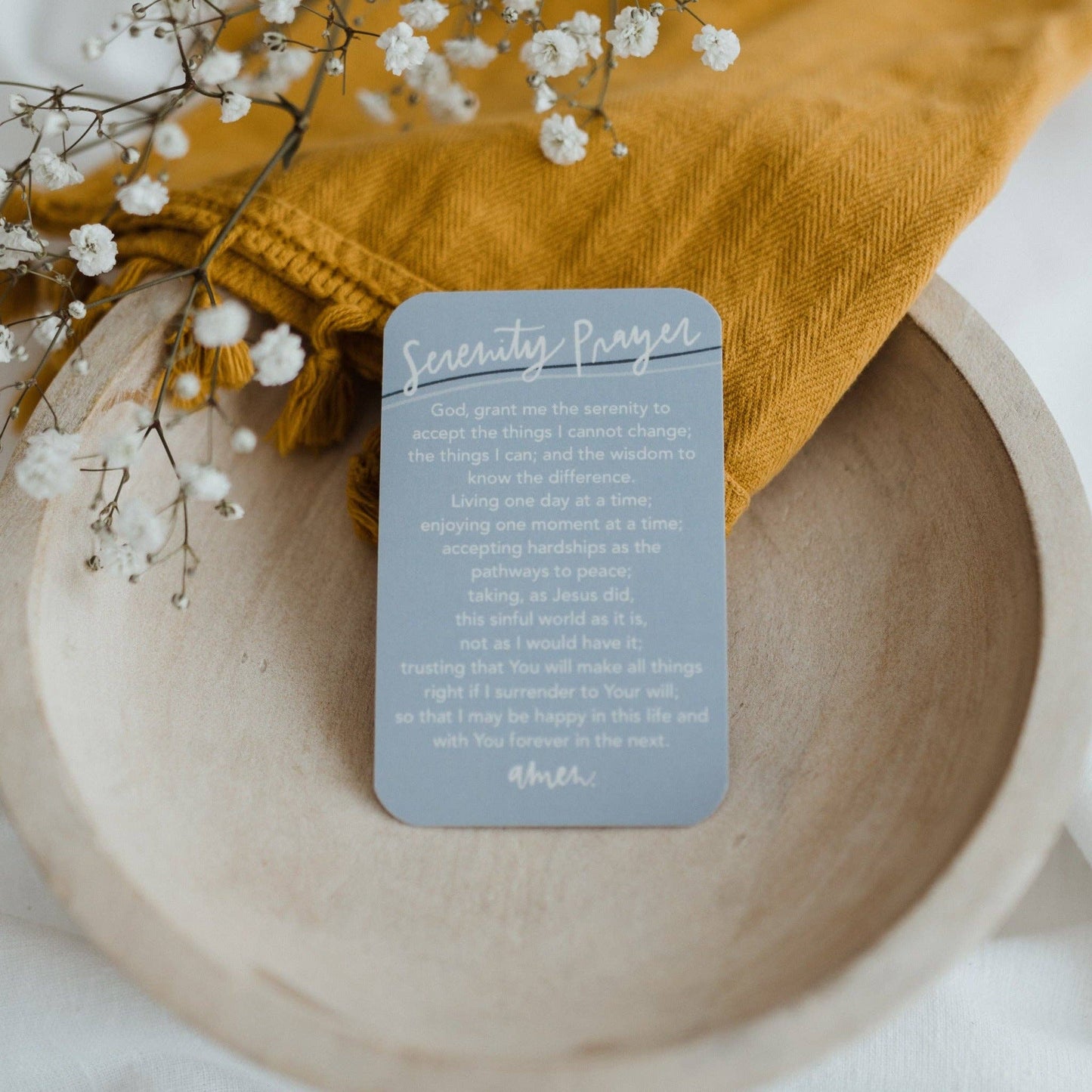 The Serenity Prayer Prayer Card