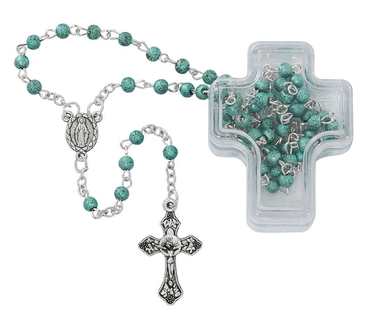 BLUE FROSTED GLASS RSRY WITH