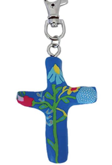 Calypso Comforting Cross Keychain