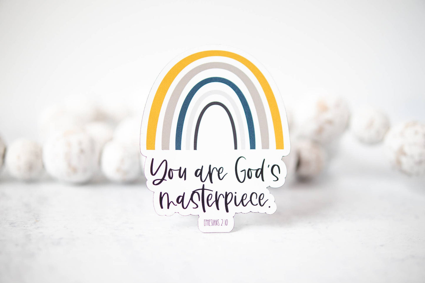 You Are God's Masterpiece Rainbow, Christian 3"x3" Magnet