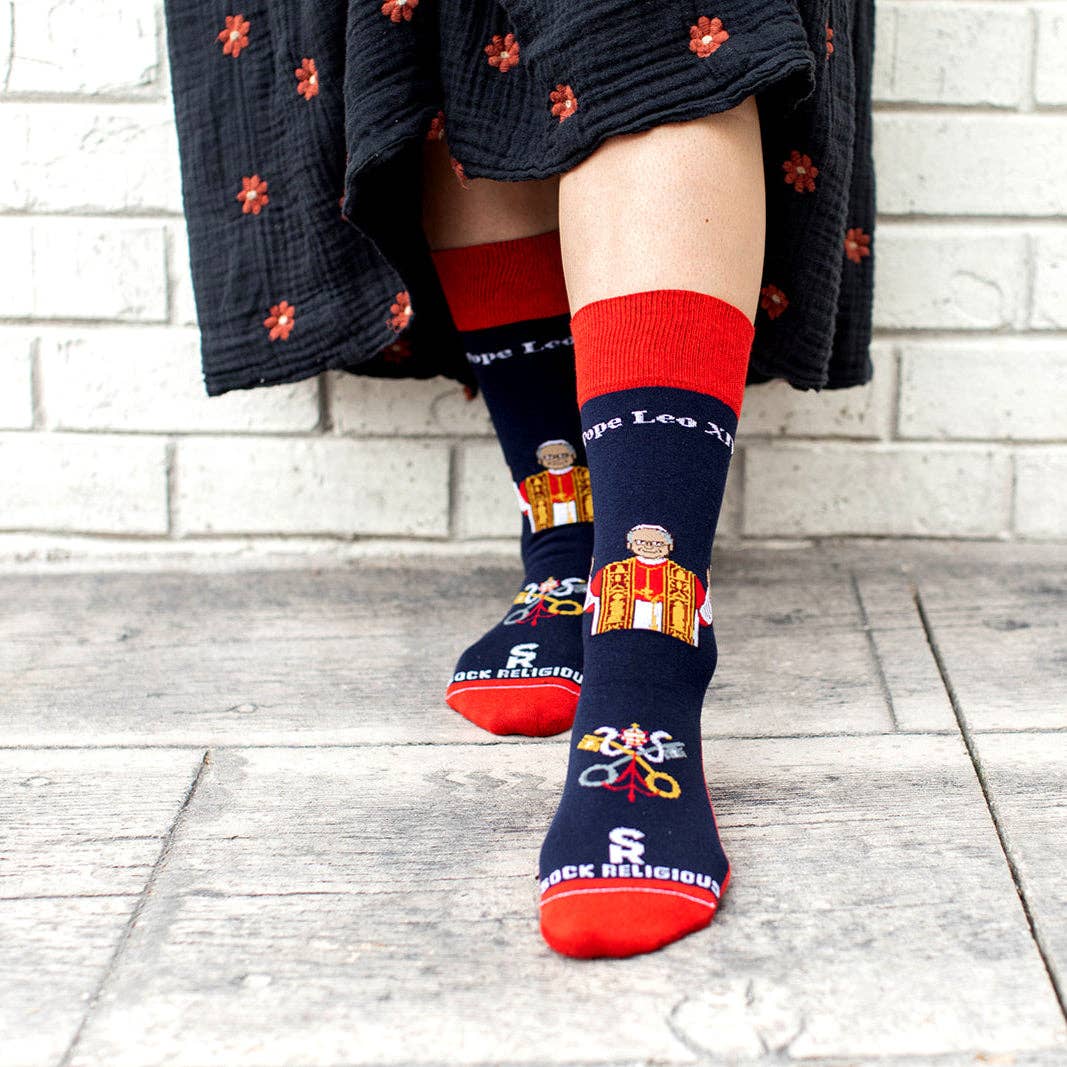 Pope Leo XIV Adult Socks