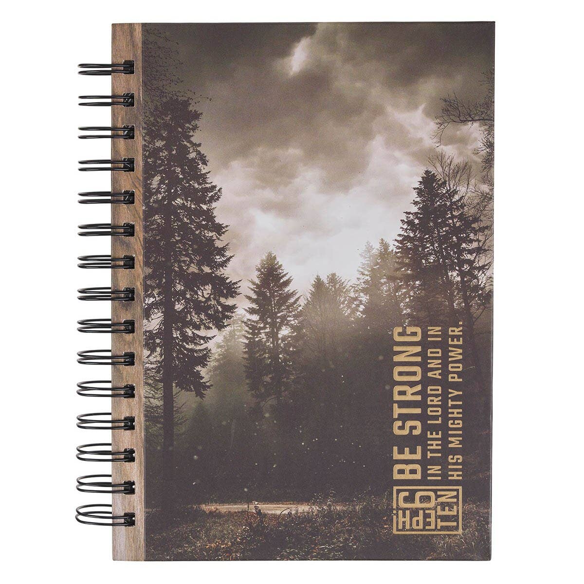 Journal Spiral Brown Be Strong Eph. 6:10