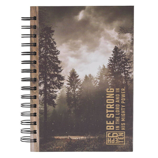 Journal Spiral Brown Be Strong Eph. 6:10