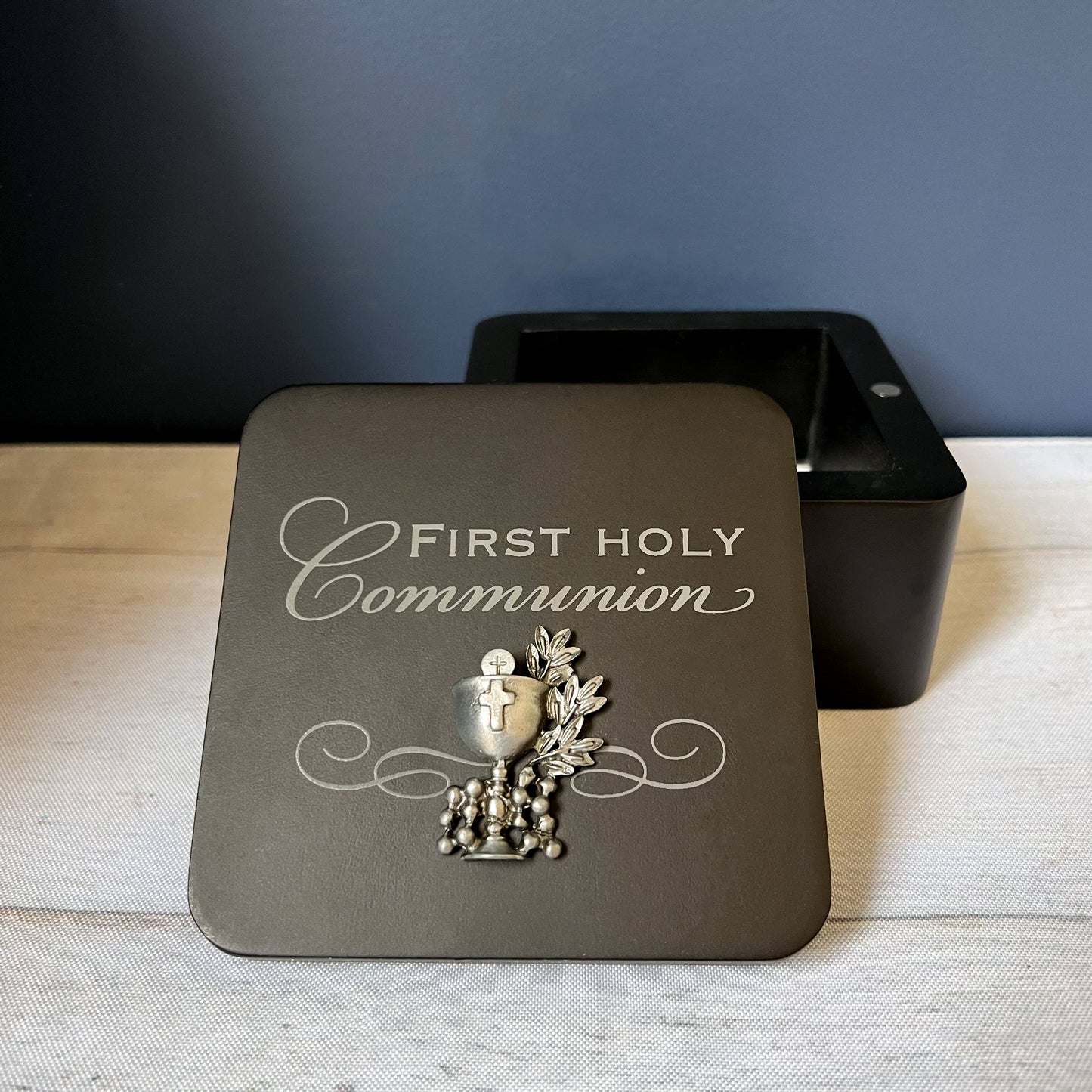 Communion Black Keepsake Box