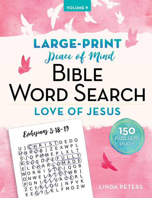 Peace of Mind Bible Word Search Love of Jesus by Linda Peters