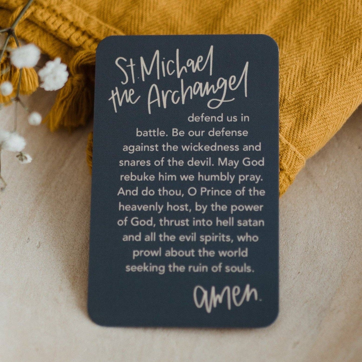 St. Michael the Archangel Prayer Card