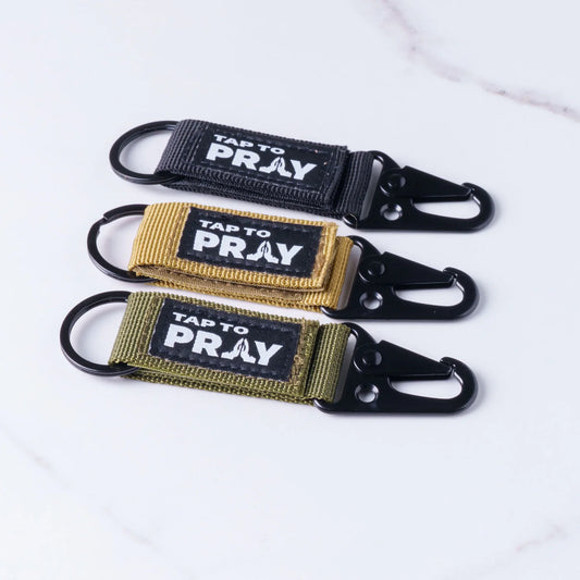 Tap To Pray™ - Tactical Carabiner Keychain GREEN