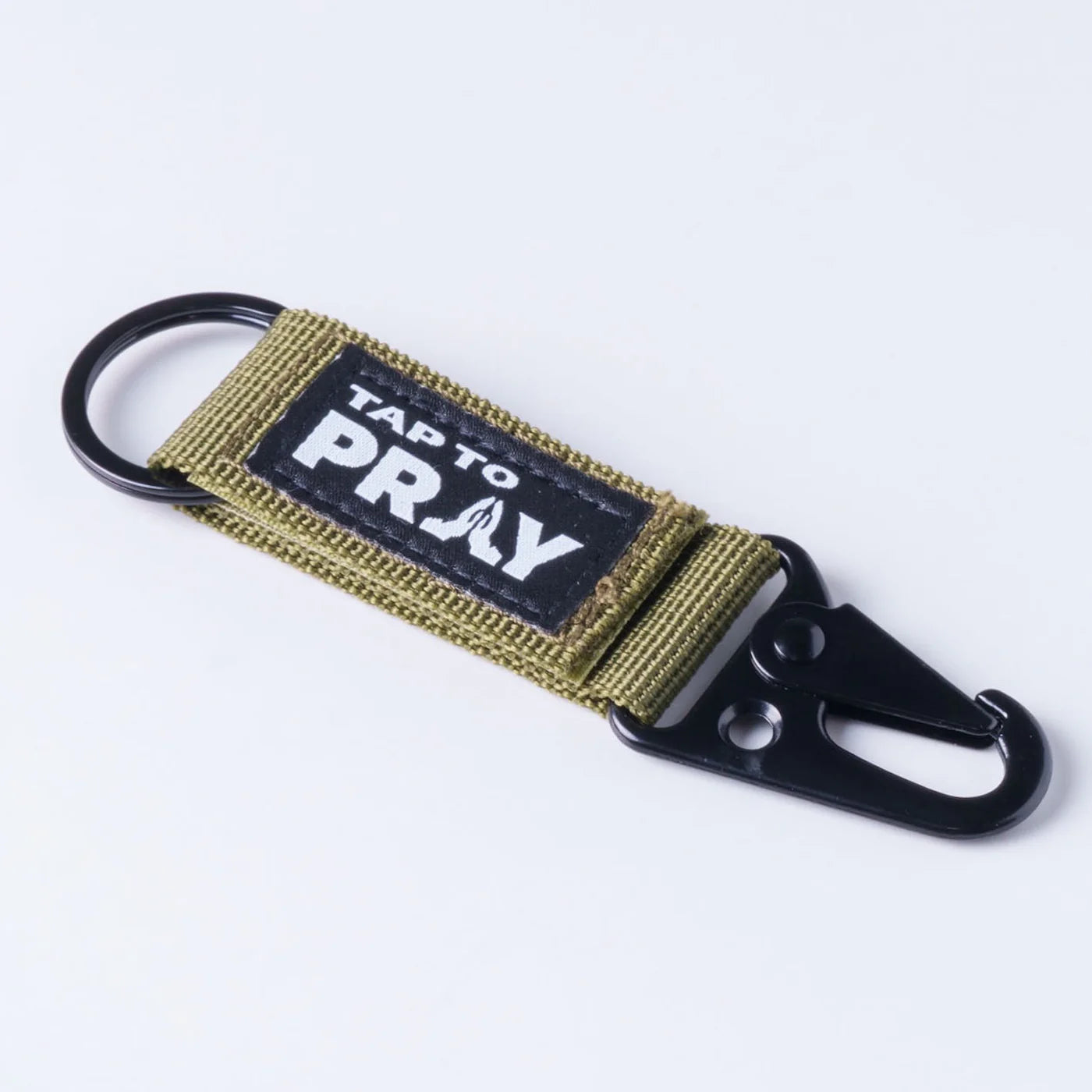 Tap To Pray™ - Tactical Carabiner Keychain GREEN