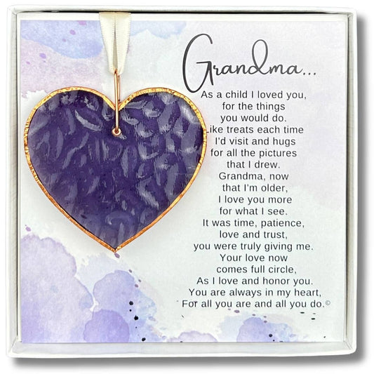 Grandma Now that I'm Older: Stained Glass Heart