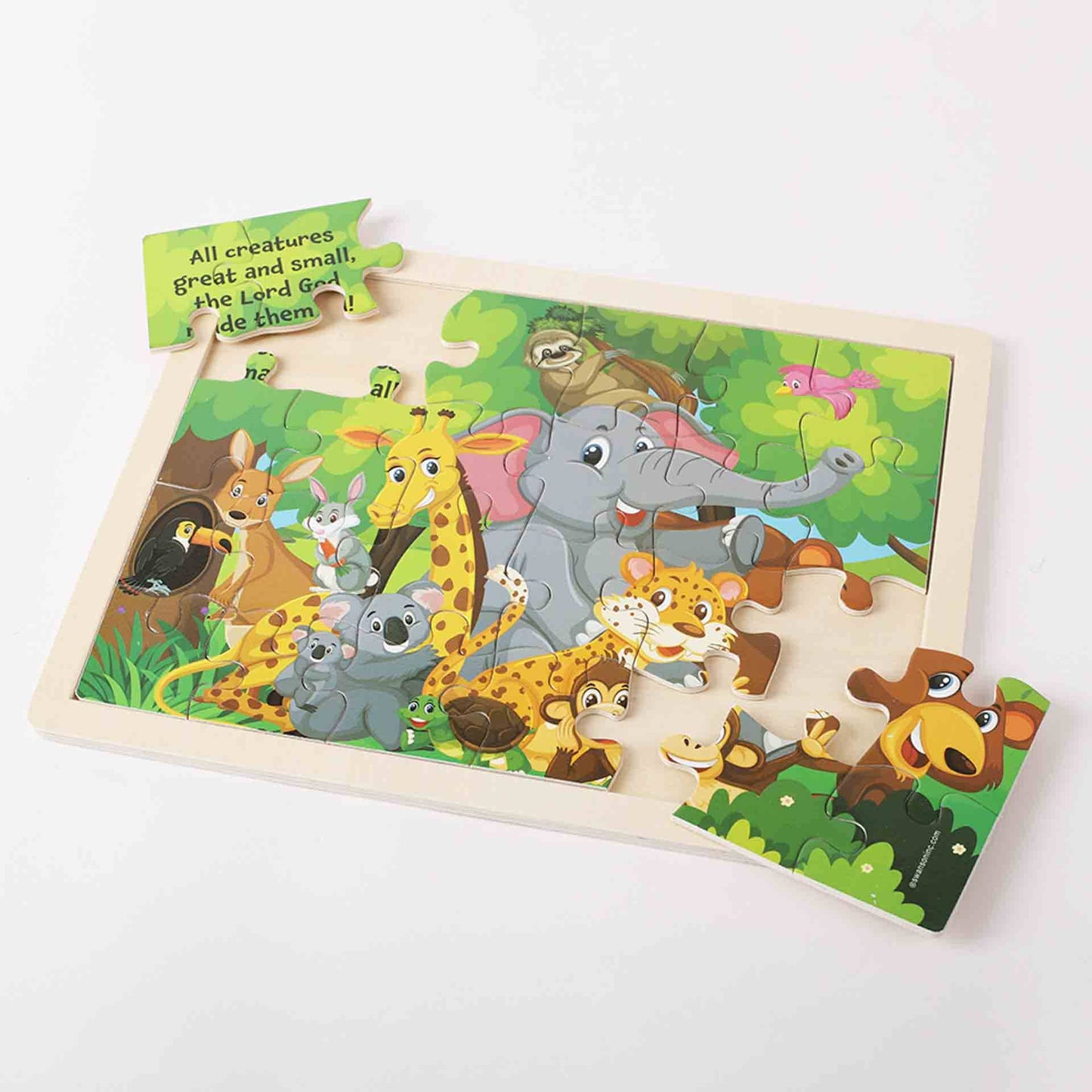 Puzzle Wood Jigsaw Jungle