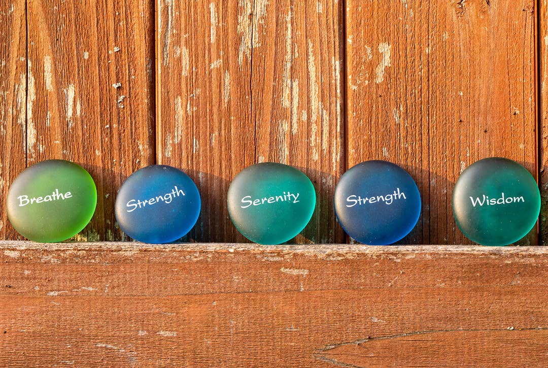 Sea Stones - Imprinted Glass Word Stones - Replica Sea Glass
