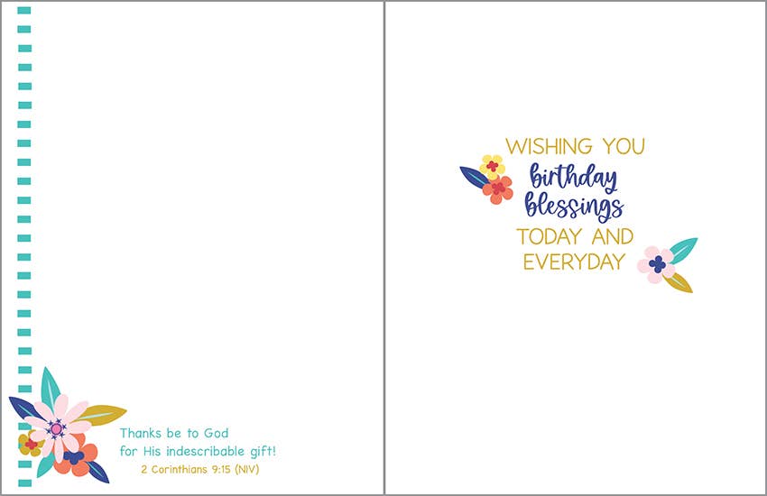 GC-Birthday Card Flower Cake