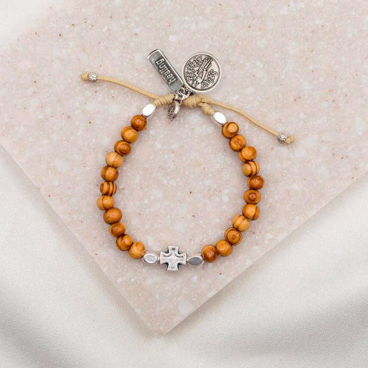 Rooted In Faith Bracelet - St. Peregrine Medal