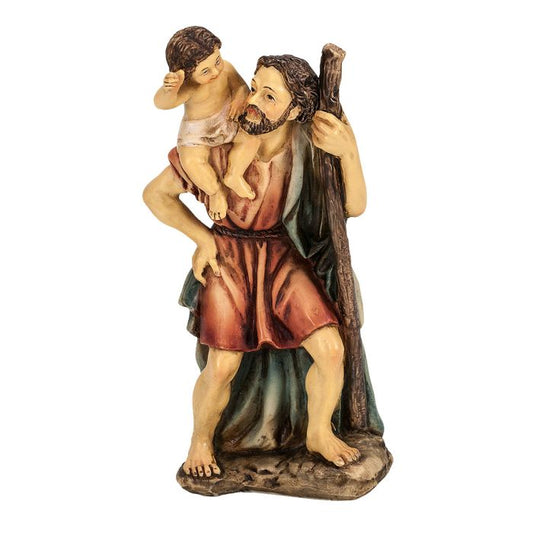 St. Christopher 4" Statue