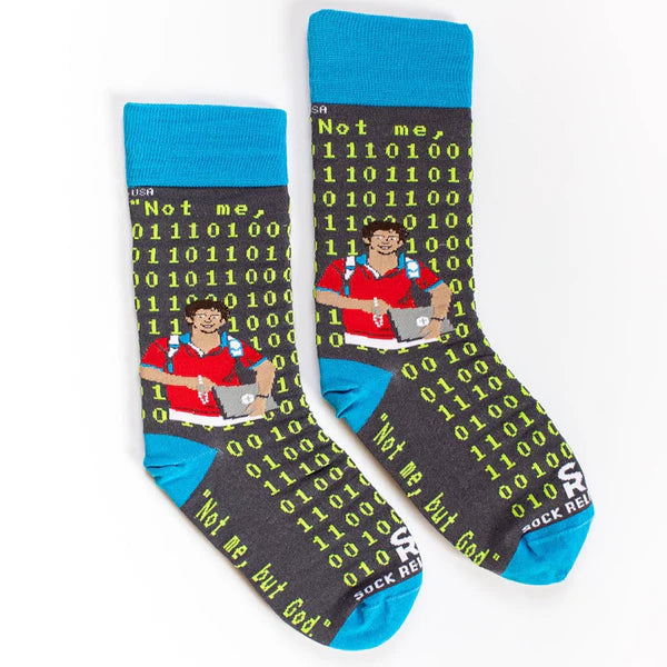 Carlo Acutis Coding Socks Adult