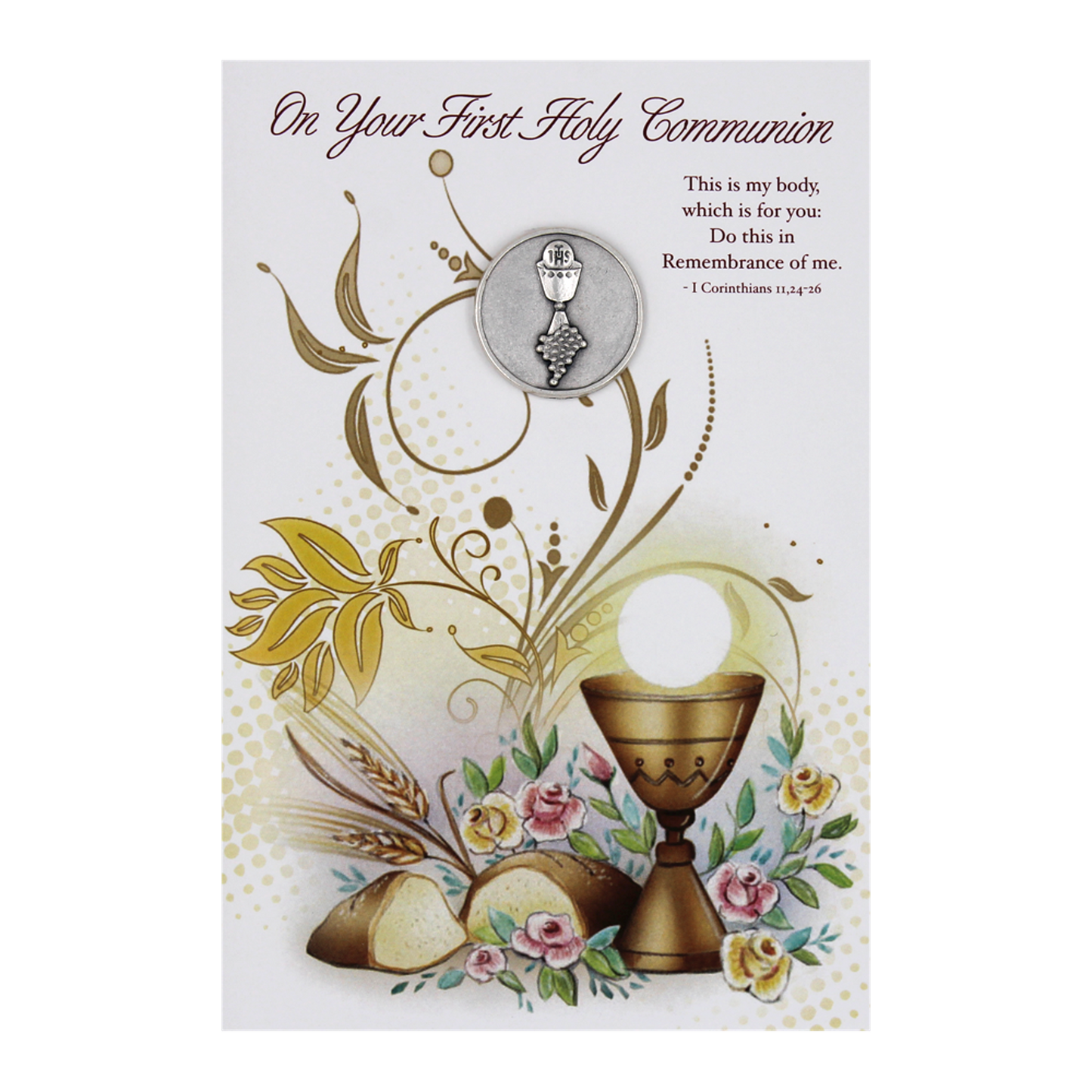 Communion Card with Token and Envelope