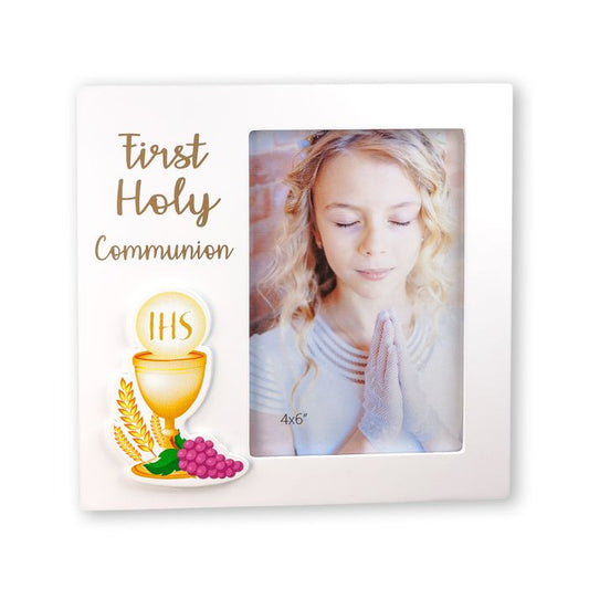 First Communion Frame w/ Chalice and Grapes