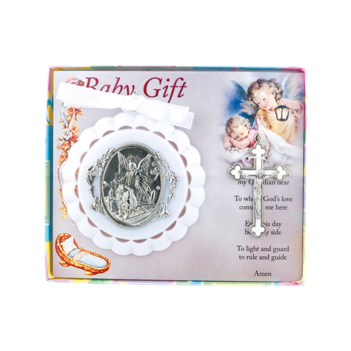 Crib Medal With Crucifix